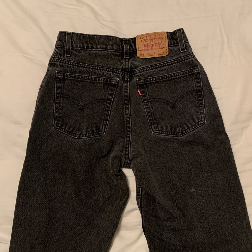 Black Relaxed Fit Levi Jeans